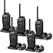 Retevis RT27 Walkie Talkies Rechargeable Long Range FRS Two Way Radio 22CH Encryption VOX 2 Way Radio (Black,5 pack) primary