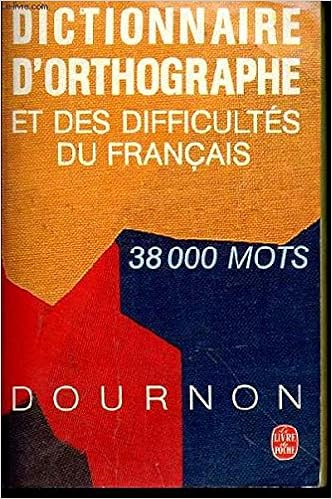 Amazonfr Dictionnaire Dorthographe Et Des Difficultés Du - 