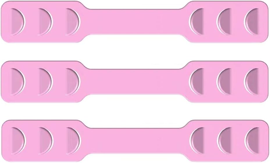 Resafy Strap Extenders,Comfortable,Snugly Extending for Band,Extending Belt,Pack of 3 (L,Pink)