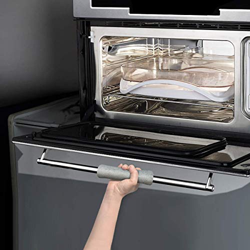 OUGAR8 Microwave Door Handle Covers,Keep Your Kitchen Appliance Clean from Smudges, Fingertips,Drips&Food Stains,Perfect for Oven(6" L3.5W, Gray)
