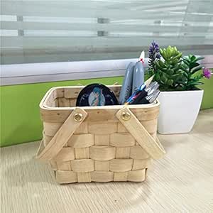 XBR Empaque de Regalo de Madera Canasta Canasta de Almacenamiento de
