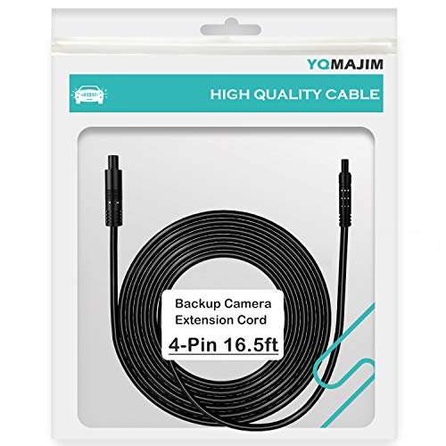 4 Pin Backup Camera Extension Cable,4 Pin 16.5 Ft Dash Cam Extension Cord 4 Pin Camera Cable for Reverse Camera Car Recorder Rear View Camera(16.5ft)