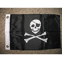 usep 12x18 12"x18" Jolly Roger Pirate with Patch Boat Car Motorcycle Flag