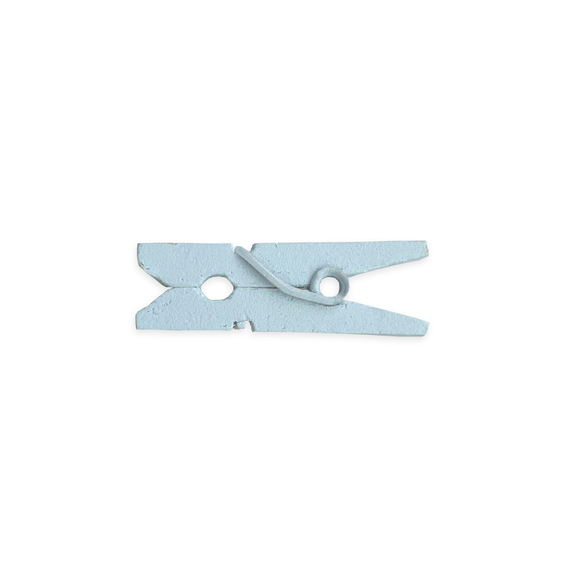 Photo 1 of LWR CRAFTS Wooden Mini Clothespins 100 Per Pack 1" 2.5cm (Light Blue)