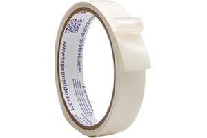 WOD SPT7A UHMW Polyethylene Transparent Film Slick Tape, 3/4 inch x 10 ft. Aggressive Adhesive - Ideal for Squeak Reduction, 