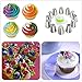 Russian Piping Tips, 24pcs Cake Decorating Baking Tips sets(12 Icing Nozzles - 11 Pastry Disposable Bags & Coupler) Extra Large Decoration Kit - Best Kitchen Gift