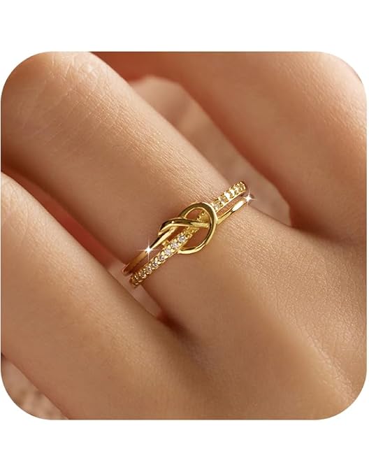 Story Jewellery Lotus Love Ring - Sterling Silver Dainty Ring With CZ Stones, Empowering Gift For Women - View #3