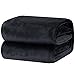 Bedsure GentleSoft Fleece Throw Blanket Dark Grey - 300GSM Blankets for Couch, Sofa, Bed, Soft Lightweight Plush Cozy Throws for Toddlers