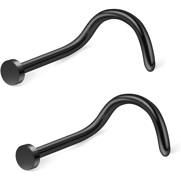 thumbnail image 2 of 2mm Flat Dome Top L-Bend Nose Stud – 316L Surgical Steel, IP Plated, 20G Or 18G 2 of 14