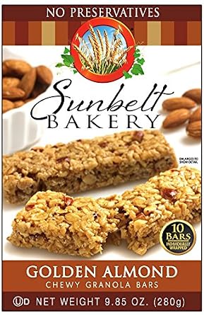 Sunbelt bakery chewy granola bars, Golden almond (024300031052)