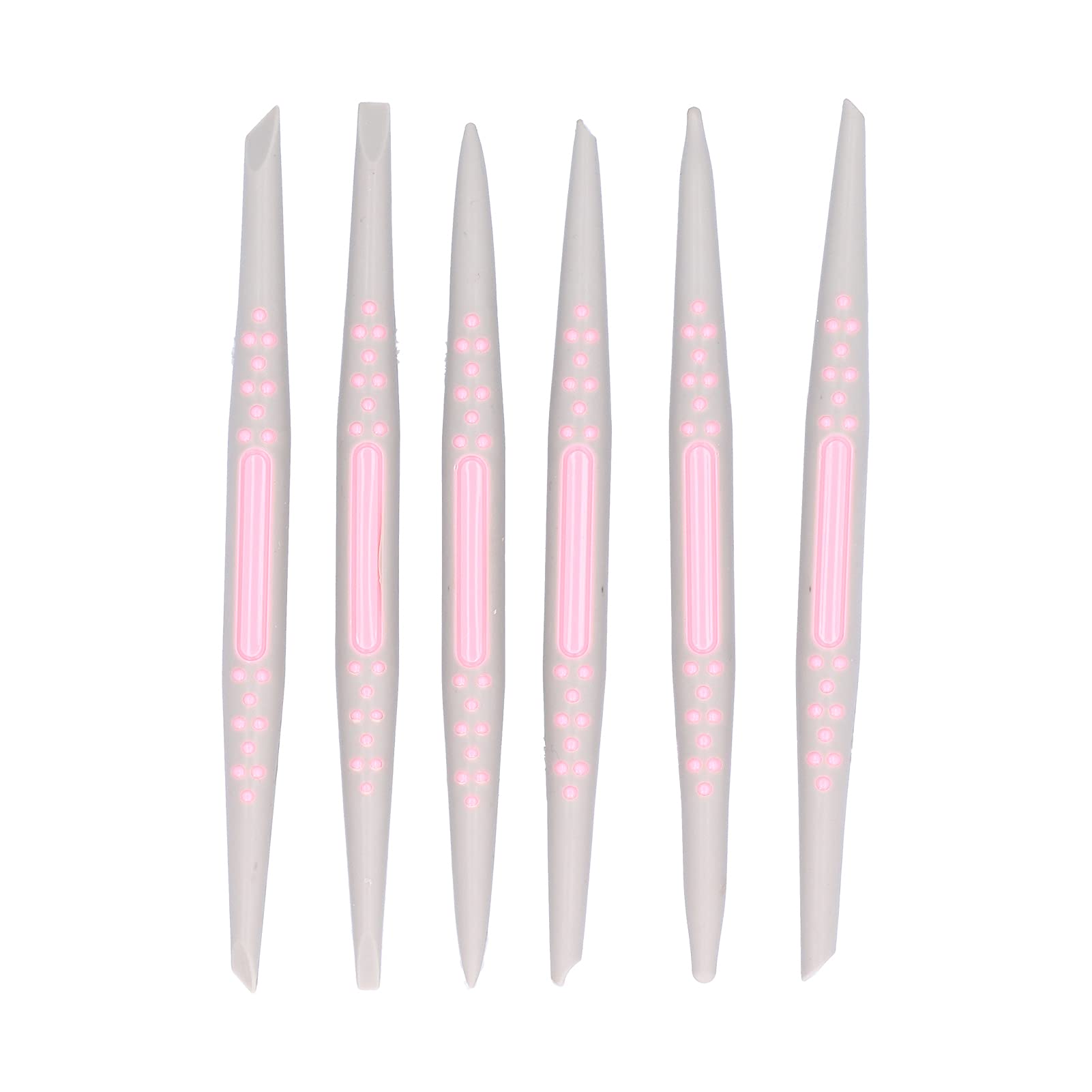 Qcwwy 6Pcs Fondant Cake Decorating Tool, Fondant Carving Pen Plastic Cake Decorating Modeling Pen DIY Baking Accessory Cake Sculpting Tools Plastic Fondant Carving Sculpting Pen