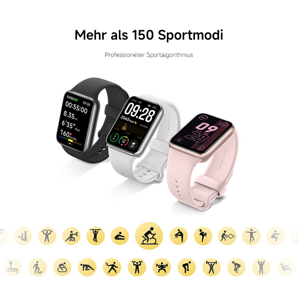 XIAOMI Smart Band 9 Pro Moonlight Silver – 1.74 Zoll AMOLED, 1200 nits Helligkeit, 21 Tage Akku, 150+ Sportmodi, 5ATM Wasserfest, GNSS, Herzfrequenz & SPO₂-Sensor, Bluetooth 5.4, 60Hz Refresh
