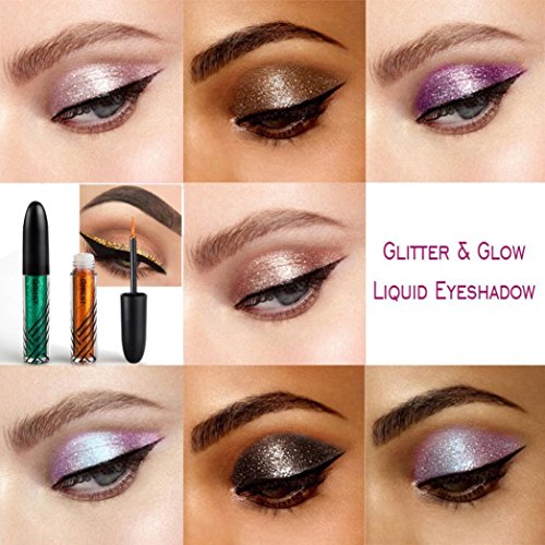 LiPing Metallic Shiny Smoky Eye Shadow Dust Powder Flash Party Cosmetic/Magic Finish to Apply and Grace Your Face Eye Shadow Pigment for Women (F) - Thumbnail 2