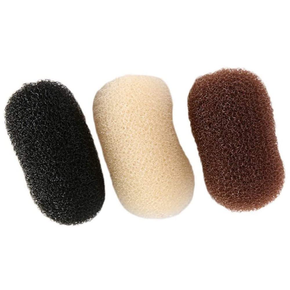 3 PCS Bump Up Hair Clip durable Volume Hair Padding Tool Bump Up Clips for Women DIY Hairstyles Black Coffee Beige