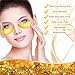 30 Pairs Gold Eye Mask - 24K Pure Nano-Active Gold Under Eye Patches, Power Crystal Gel Collagen Masks, Great for Anti Aging, Moisturizing & Reducing Dark Circles Puffiness Wrinkles