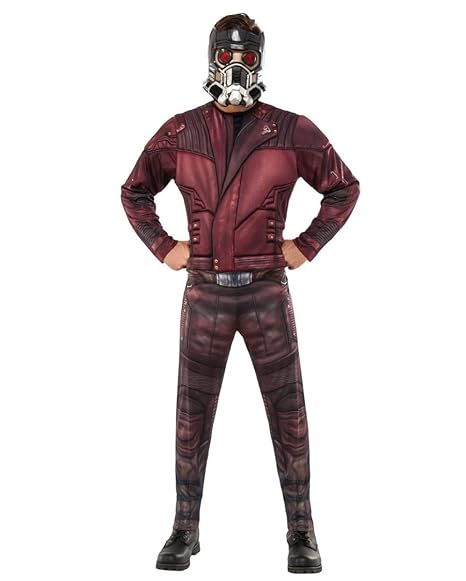 Horror-Shop Star-Lord Kostüm mit Maske als original Guardians of The Galaxy Jumpsuit Standard