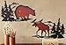 Cabin Ironworks Moose Decor and Bear Decor Metal Wall Art Set (2 Pieces Included - 1 Bear and 1 Moose) - Lake House Cabin Decoration