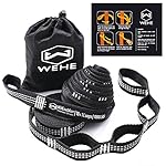 Hammock Straps Extra Strong & Lightweight,36 Loops, 2000LBS Breaking Strength,100% No Stretch Polyester,Tree Friendly,Quick&Easy Setup Best Suspension System