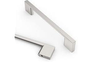 Asidrama 10 Pack 5 Inch(128mm) Brushed Satin Nickel Kitchen Cabinet Handles, Cabinet Pulls Kitchen Cabinet Hardware for Cupboard Drawer Pulls