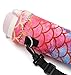 RICHEN Neoprene Water Bottle Carrier Bag with Adjustable Shoulder Strap, Insulated for 750ml/24oz Stainless Steel/Glass/Plastic Bottles (Mermaid Scale, 750ml)