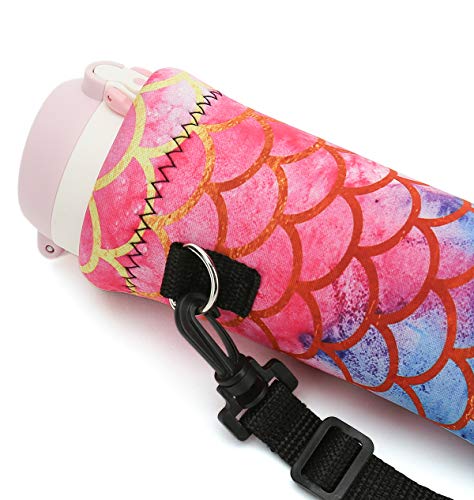 3 Pack Water Bottle Carriers With Shoulder Straps - Neoprene Sleeves For 16oz-21oz Bottles