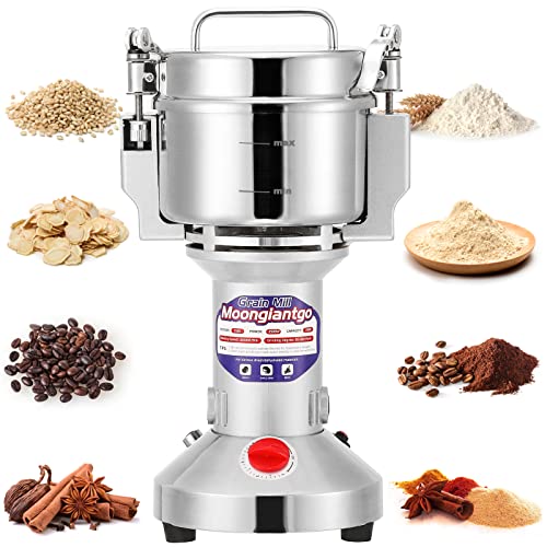 Moongiantgo Grain Mill Grinder Electric 300g Commercial Spice Grinder