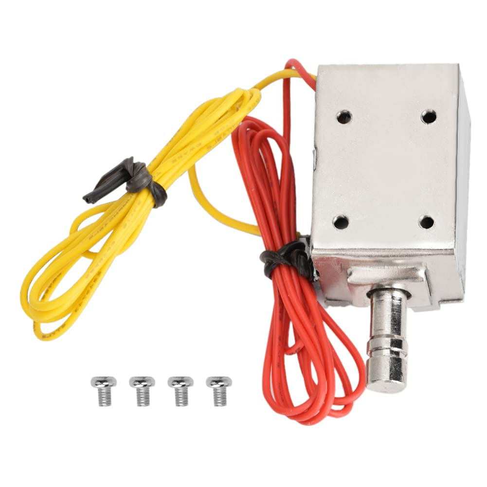 Electromagnetic Solenoid Lock, DC 12V Electromagnetic Lock Micro Electric Lock for Cabinet Door Drawer Safety Lock for Electronic Control System