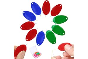 Runsgo Sewing Machine Needle Threader,2024 New Plastic Needle Threaders,Simple Needle Threader Tool for Hand Sewing,Simple Quick Sewing Machine Needle Threader (Random Color) (10 PCS)