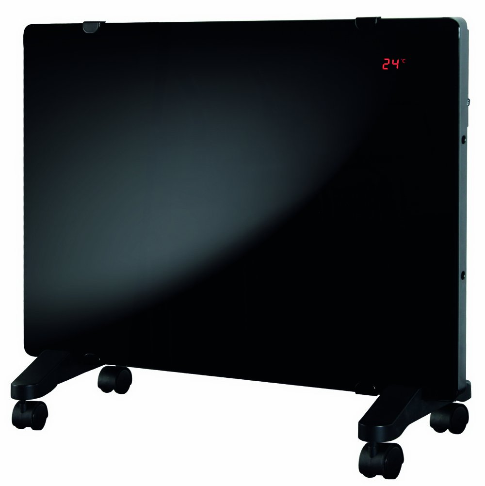 Aura DGFP15120B Glass Flat Panel Radiant Convection Heater with Remote