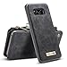 Galaxy S8 Plus Case, B BELK Detachable Magnetic Leather Wallet Large Capacity Folio Flip Card Stand Case with Removable Slim Hard PC TPU Back Cover for Samsung Galaxy S8 Plus, 6.2 Inch (Black)