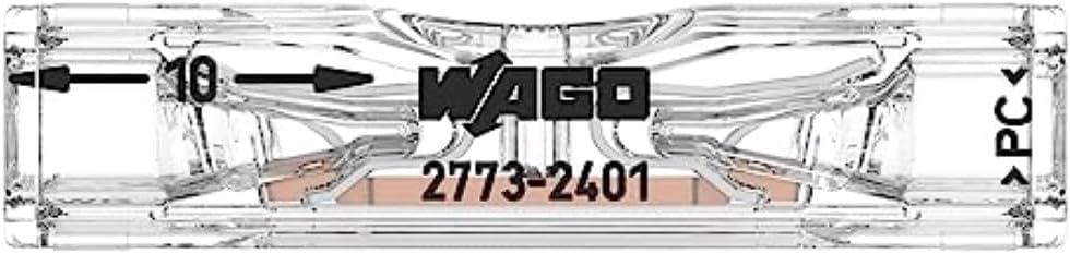 WAGO 221-2401 PUSH WIRE Connector Inline 4mm2 Transparent 100 Pack