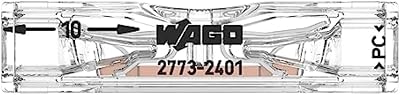WAGO 221-2401 PUSH WIRE Connector Inline 4mm2 Transparent 100 Pack