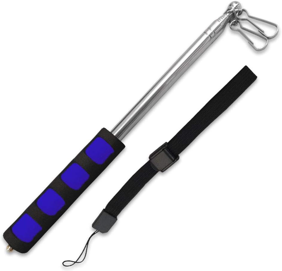 Flagpole Hardware - THE FLAG JOINT Compact Extendable Retractable Hand Held Pole (Blue) - 11