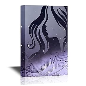 Canvas Wall Art - Beautiful Girl - Portrait - Gallery Wrap Modern Home Art | Ready to Hang - 12x18 inches