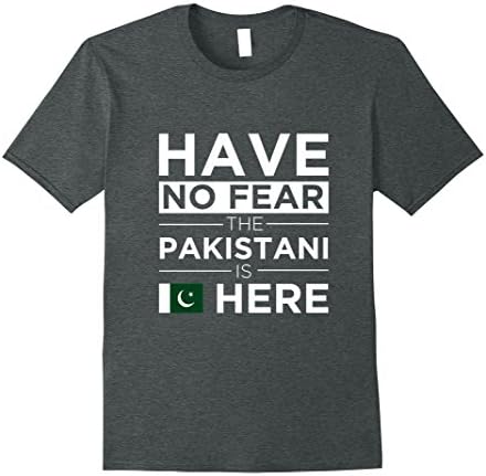 Mens Have No Fear The Pakistani is here Pride T-shirt Pakistan Medium Dark Heather