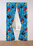 Angry Birds Childrens Window Panels with Tie-backs, 42