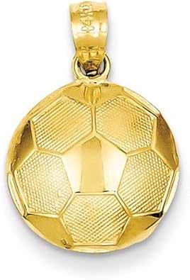 14k gold soccer ball pendant Clearance