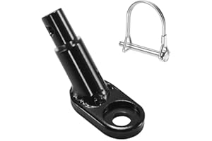 Yaozher 12mm Steel Bicycle Trailer Hitch Coupler with Locking Pin Connector o-7