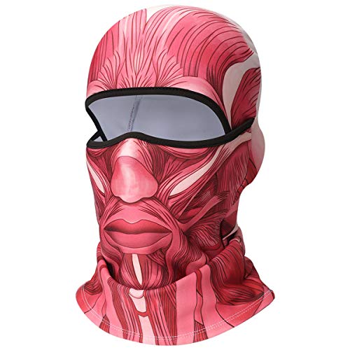 JIUSY 3D Animal Fleece Neck Warmer Thermal Windproof Balaclava Face Mask Protection Hood Cover for Ski Snowboard Skateboard Cycling Motorcycle Music Festivals Raves Halloween Party Men Women #1