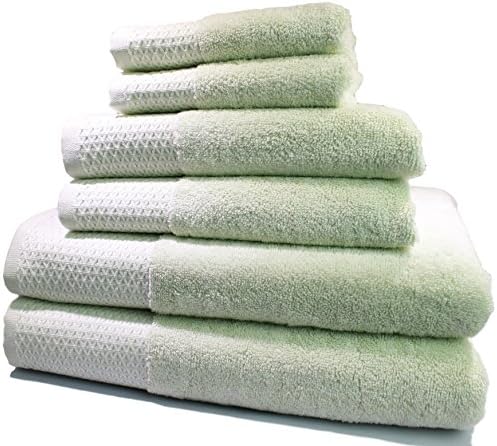 Vila Vaste 6-Piece Bamboo Bath Towel Set (Light Green)