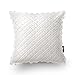 Phantoscope 100% Cotton Handmade Crochet White Decorative Throw Pillow Case Cushion Cover 18