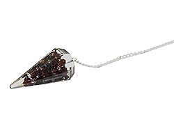 Garnet Orgone Crystal Pendulums for Divination and