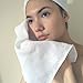 Ginger Chi Organic Muslin Cloths - For Makeup Removal, Facial Cleaning, Gentle Exfoliation, Premium Muslin Washcloths, Super Soft Cotton Cloth for Skin Care