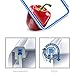 Emsa Clip and Close Storage Rectangle Container with 2 Inserts, 34-Ounce, Blue