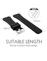 FanTEK - Correa para Samsung Galaxy Watch (1.811 in, Gear S3)