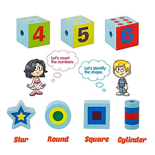 S.O.S Cuentas de Cordón Cuerda Bloques Cuentas para Atar Cuentas de