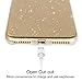 iPhone 8 PLUS Case, iPhone 7 PLUS Case Cover in Silicone ,WXY iPhone 7 Plus & 8 Plus Luxury Glitter Bling Sparkle Case Transparent Clear PC Hard Plastic Shell 5.5 inch Champagne Gold