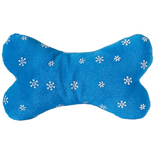 Zanies Blizzard Bone Dog Toys, Large Blue, 7.25