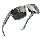 ACBLUCE Polarized Sport Sunglasses for Men Women, Ideal for Driving Fishing Baseball and Running, TR90 Unbreakable Frame