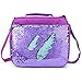 Sequin Lunch Box for Girls Flip Durable Thermal Reusable Lunch Tote Glitter Insulated School Lunch Bag (Purple)